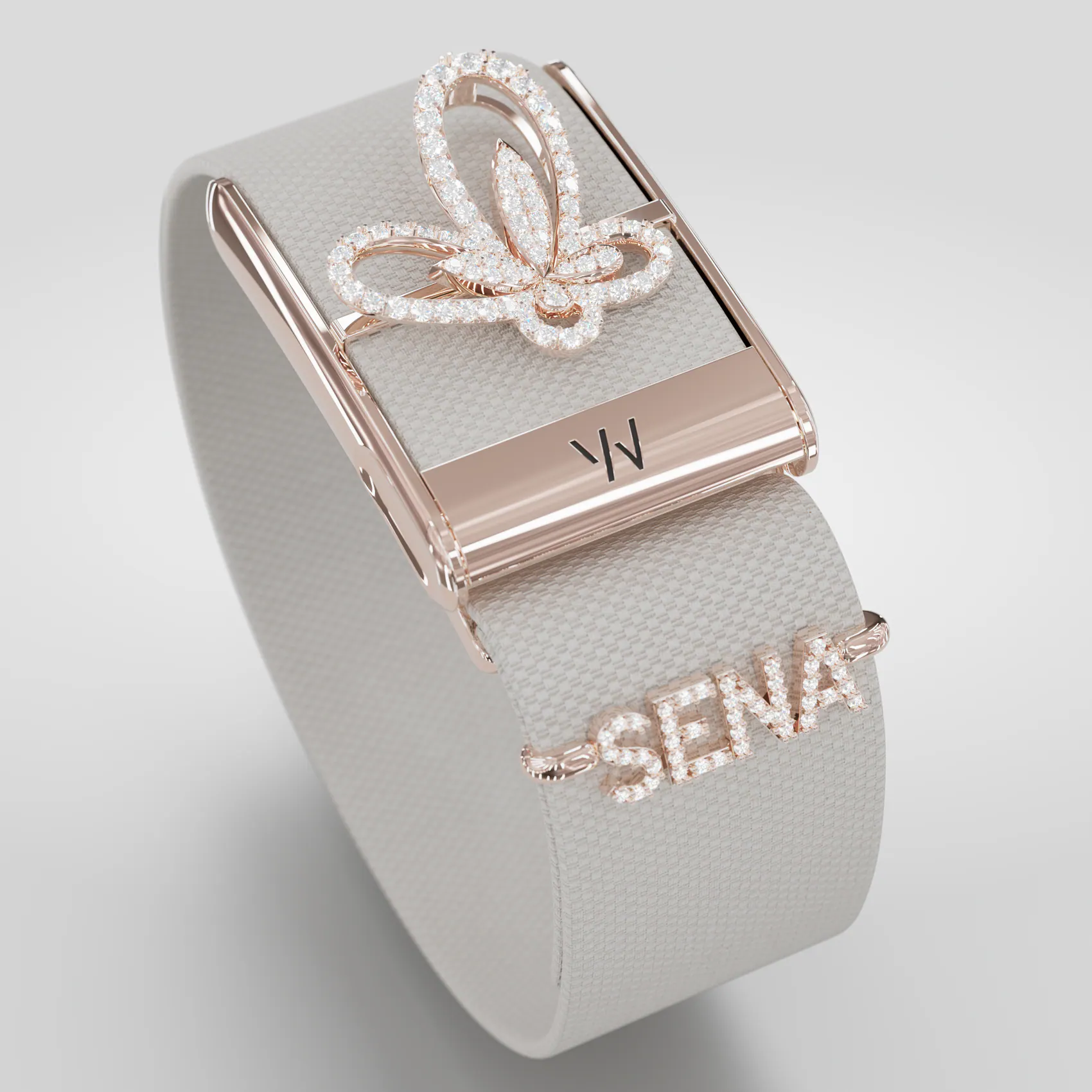 ชาร์มตัวอักษร Personalized สำหรับสายข้อมือโทนอ่อน
